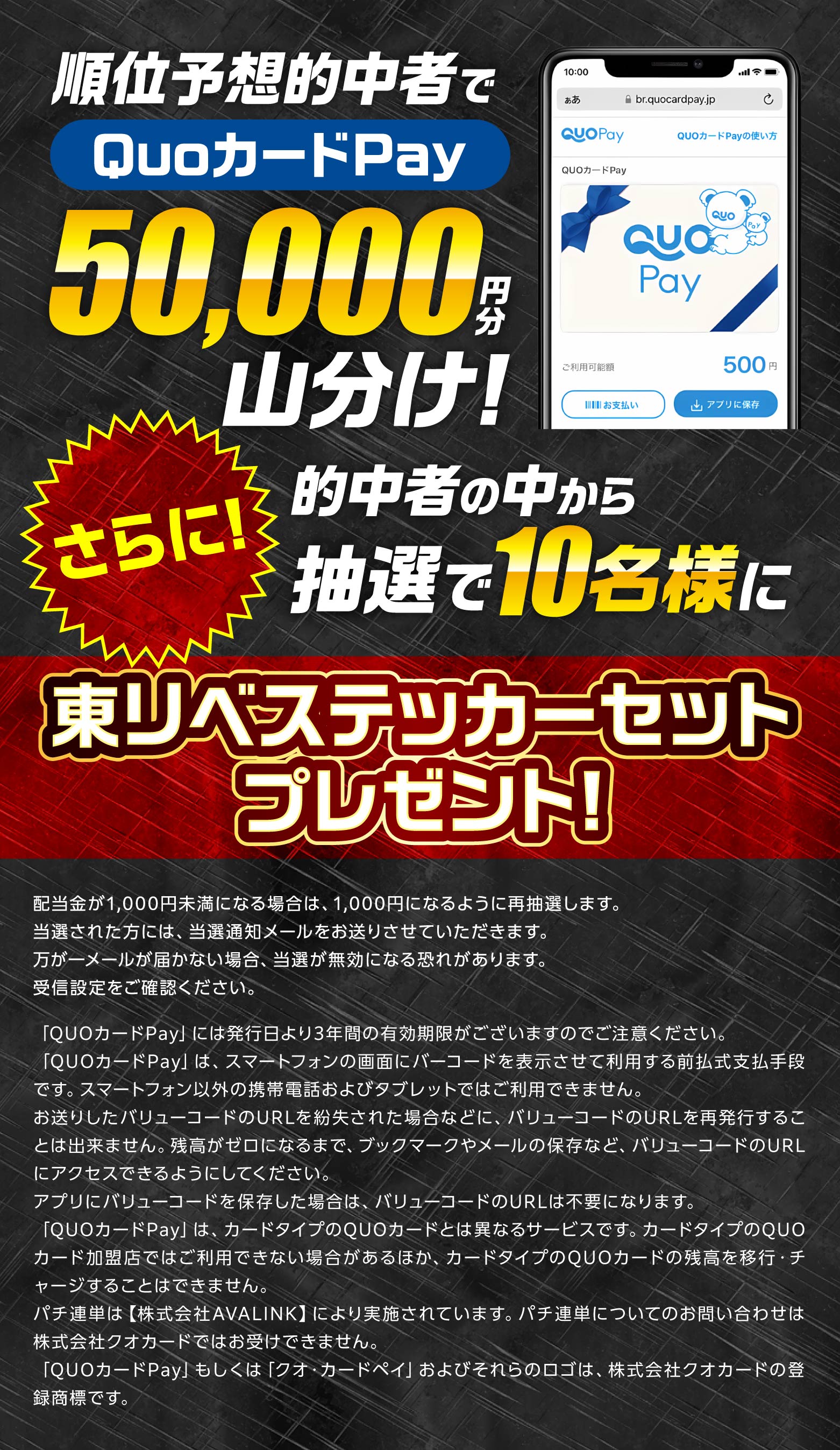 今回の当選景品