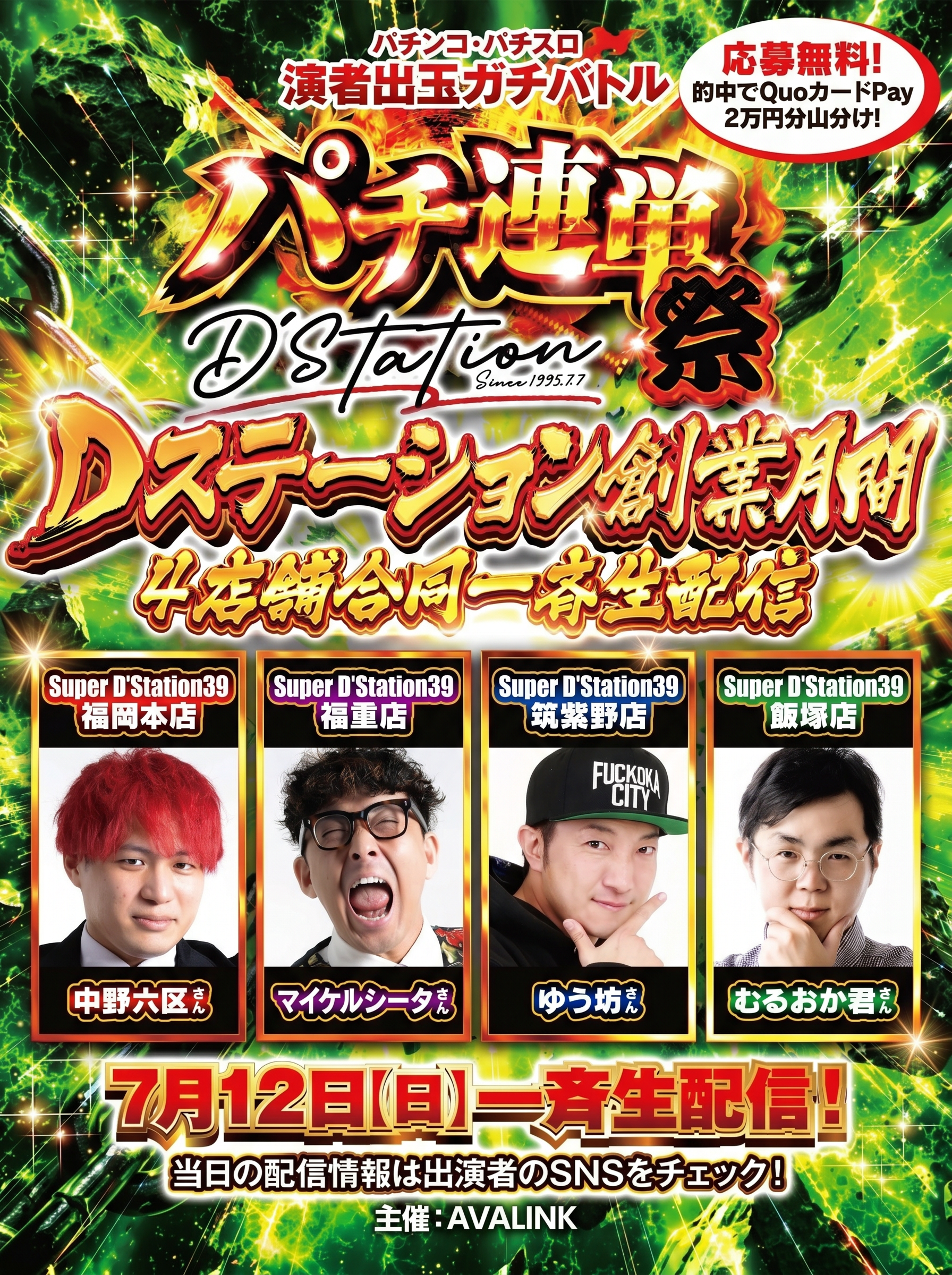 パチンコ・パチスロ演者出玉ガチバトルパチ連単